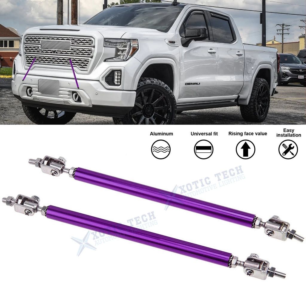 Purple Aluminum Alloy Front Lip Rear Splitter Tie Bars for GMC (2015–2020)
