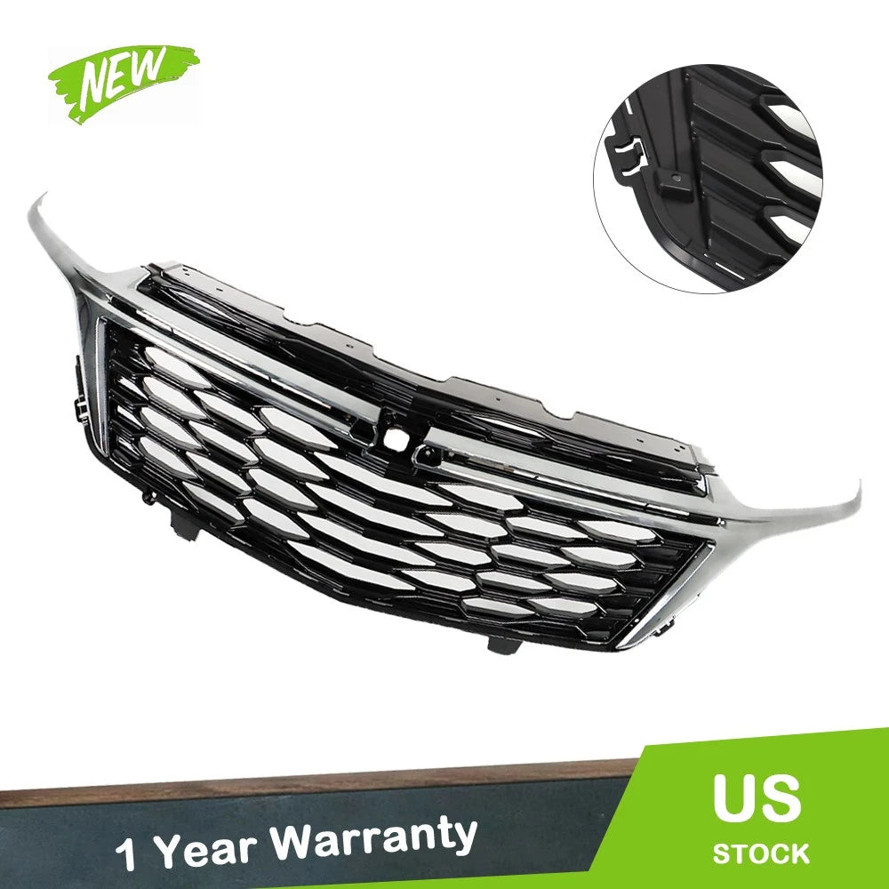 Set of 2 Front Upper Grille Replacements for Chevrolet Equinox (2022–2023)