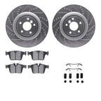 Set of 2 Brake Disc and Pad Kits for Jaguar XF