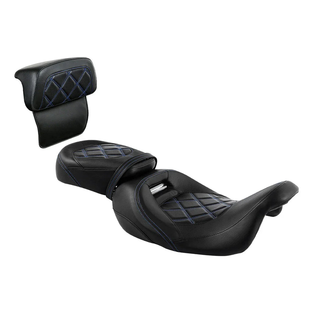 Driver & Passenger Seats Backrest Pad for Harley CVO Road Glide (2014-2023)