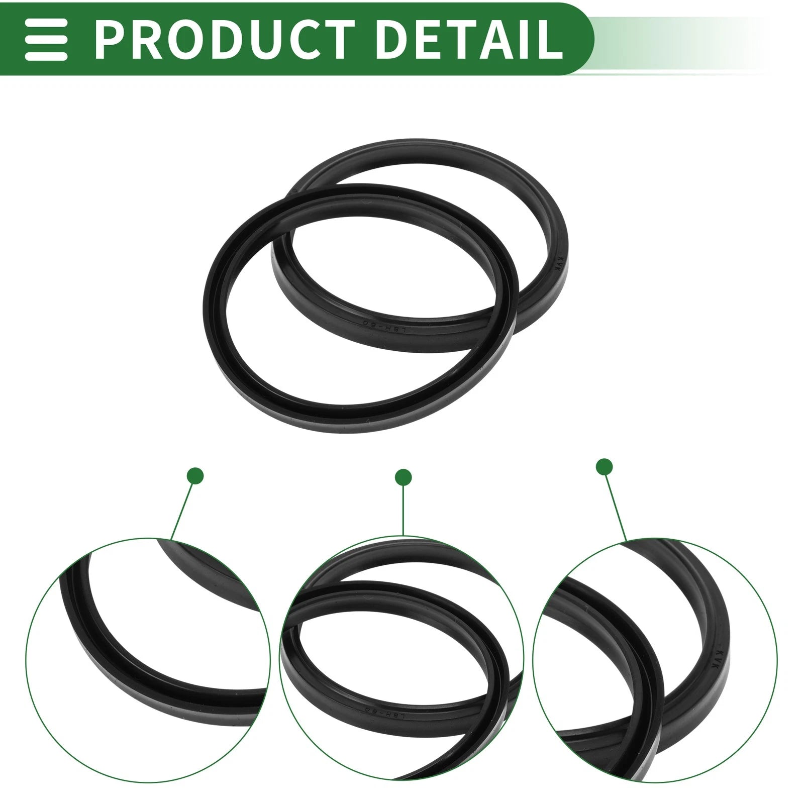 Set of 5 Oil Seal Rotary Shaft Seal NBR Rubber 60x68x5mm