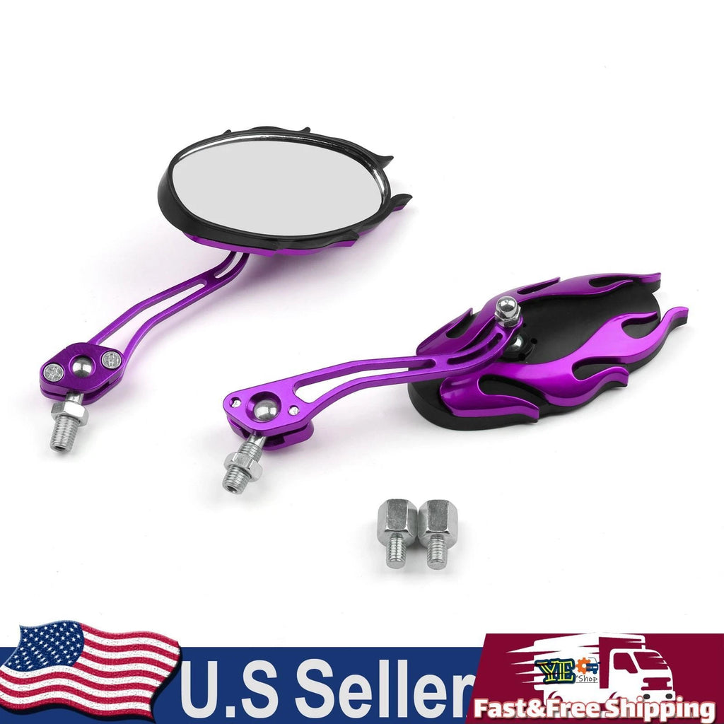 Universal Motorcycle Rearview Mirrors 8mm 10mm for