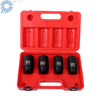 Set of 4 Spindle Axle Nut Sockets 30mm 32mm 34mm 36mm for Automotive