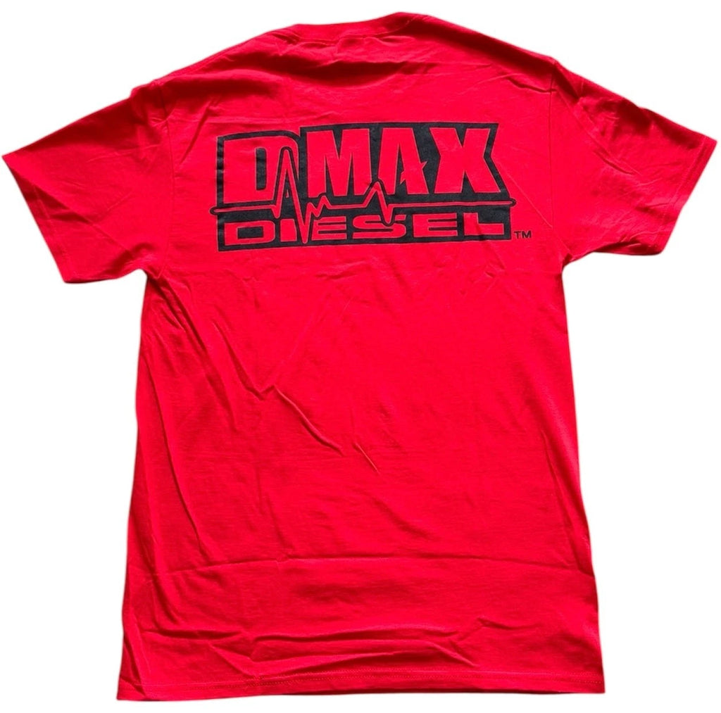 DMAX Diesel T-Shirt for DMAX (XL) - Red with Black Logo Graphics