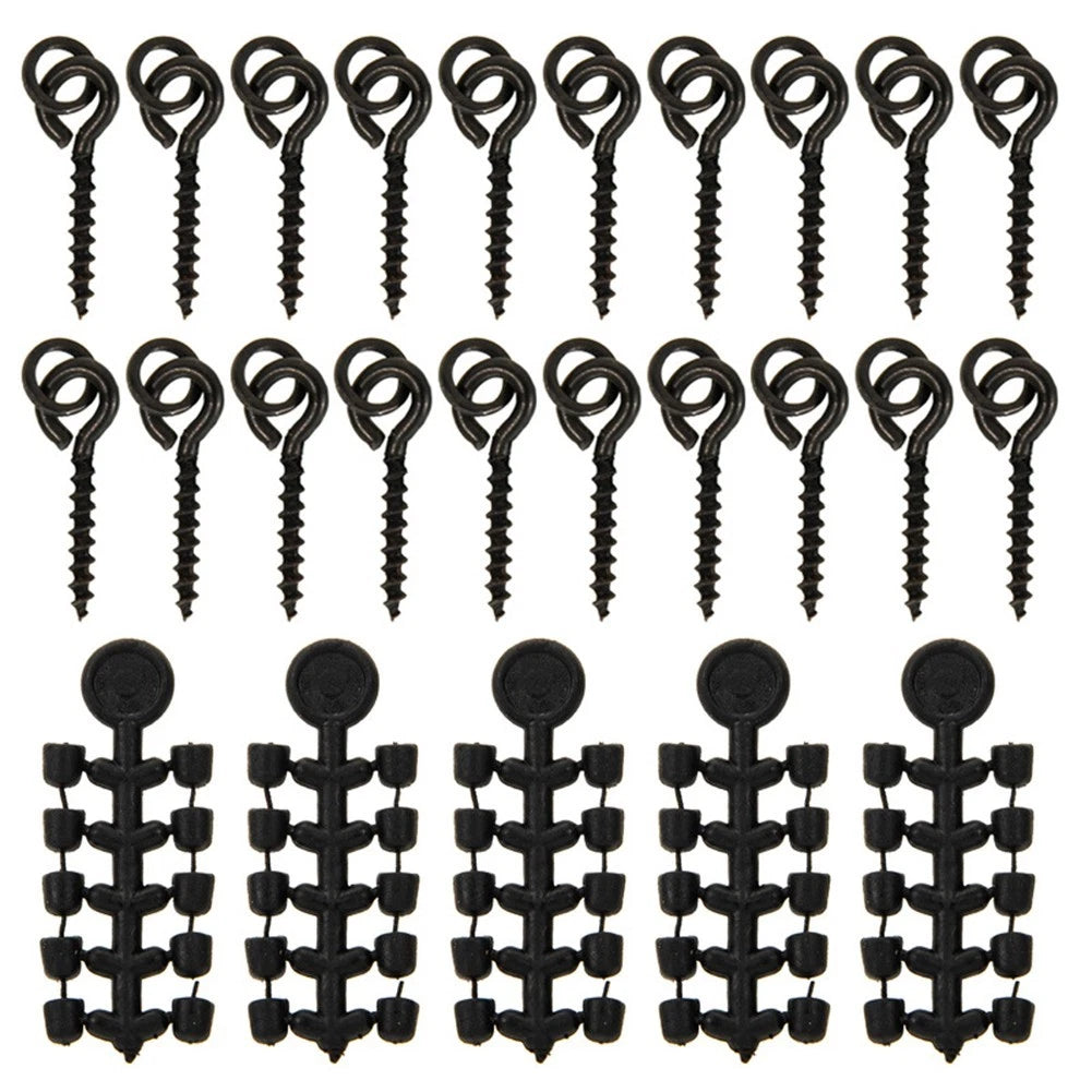 20pcs Bait Screws Fishing Accessories for Boilies Hook Stops Beads