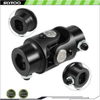 Steering U-Joint for Ford Triangle X (3/4" DD, Steel, Black)