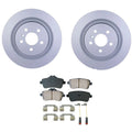 Hella Rear Rotor & Akebono EURO Ceramic Disc Brake Pad Kit for Mercedes W166 (2016–2019)
