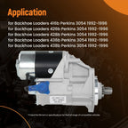 Starter for Backhoe Loaders Perkins 3054 (1992-1996)