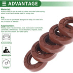 Set of 5 Oil Seal Rotary Shaft Seal FKM Rubber 25x43x10mm