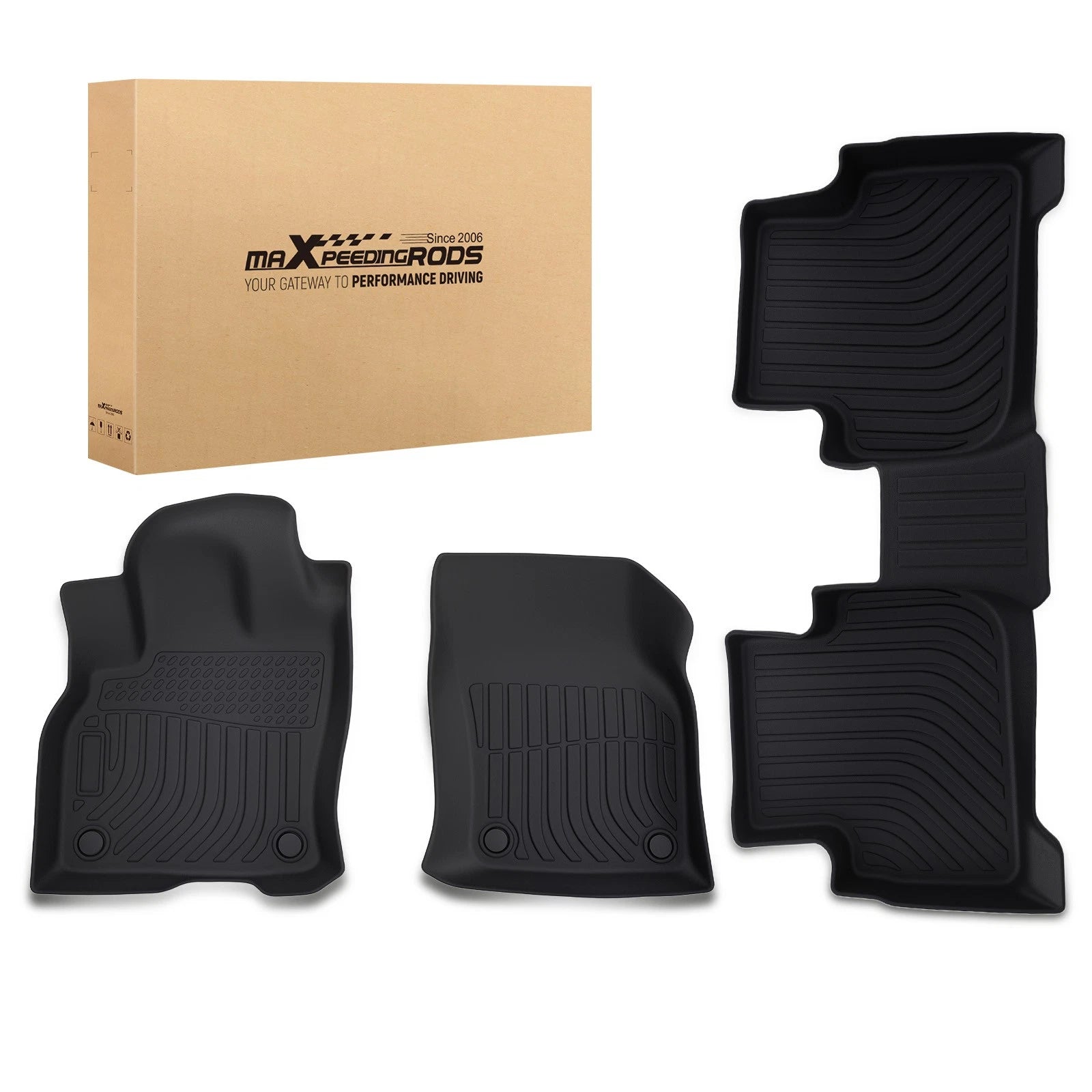 All-Weather TPE Floor Mat for Audi Q3 (2019–2025) Black Waterproof