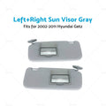 Set of 2 Sun Visors for Hyundai Getz (2002–2012) Grey