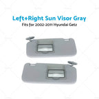Set of 2 Sun Visors for Hyundai Getz (2002–2012) Grey
