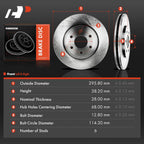 Front Disc Brake Rotors for Nissan Frontier Pathfinder Xterra (2005–2022)