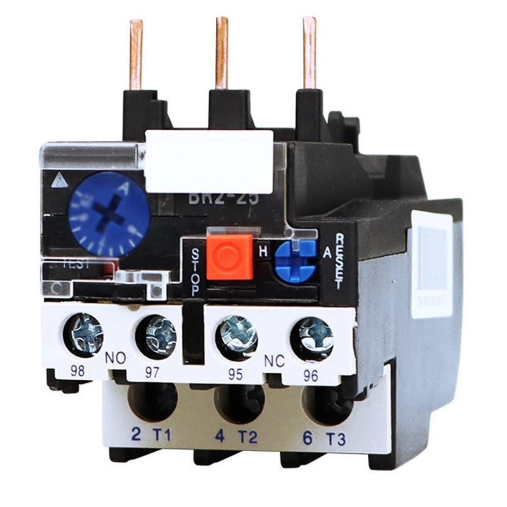 Thermal Relay JR2-25 for Motor Protection (0.63A-10A)