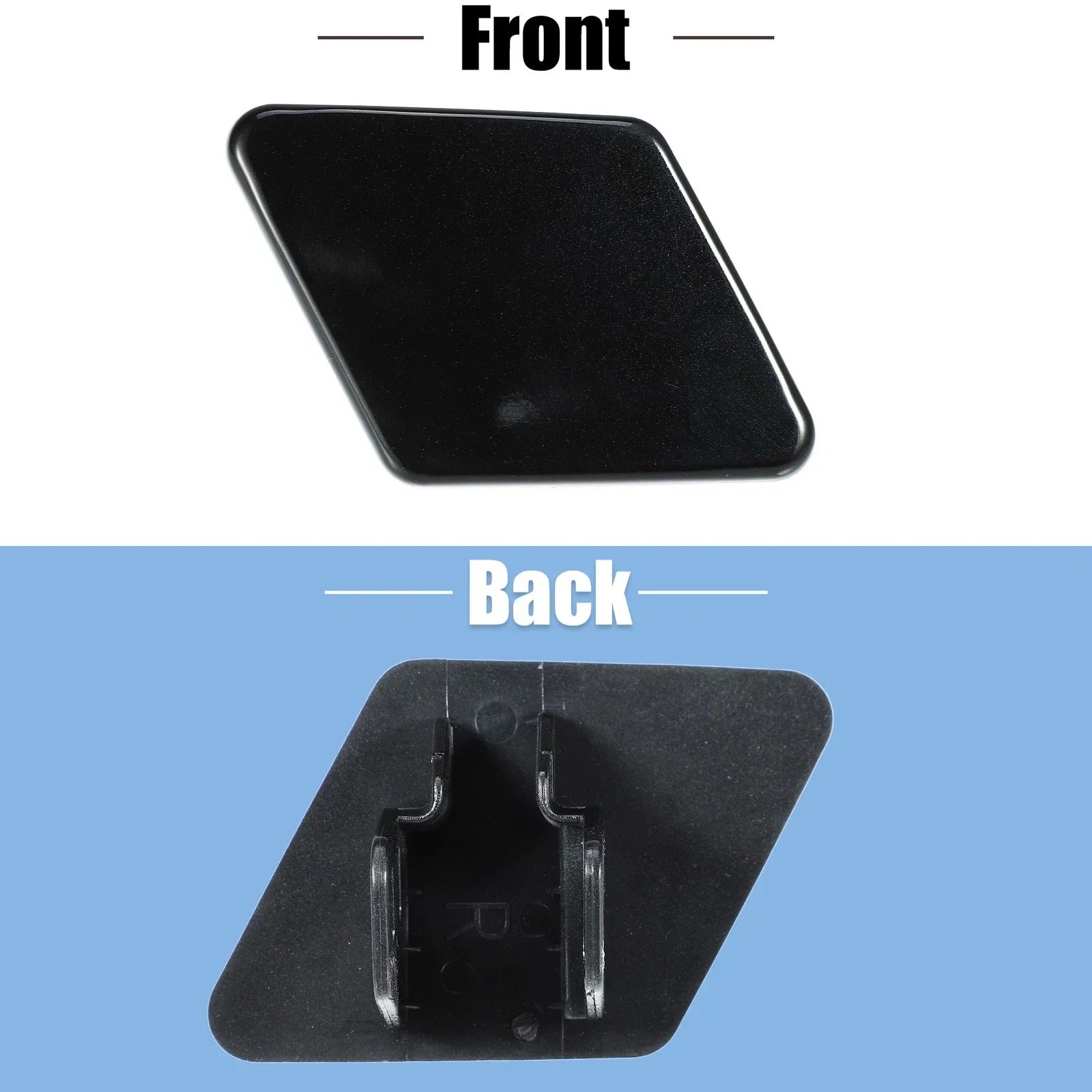 Right Front Headlight Washer Nozzle Cap for BMW 325i Black