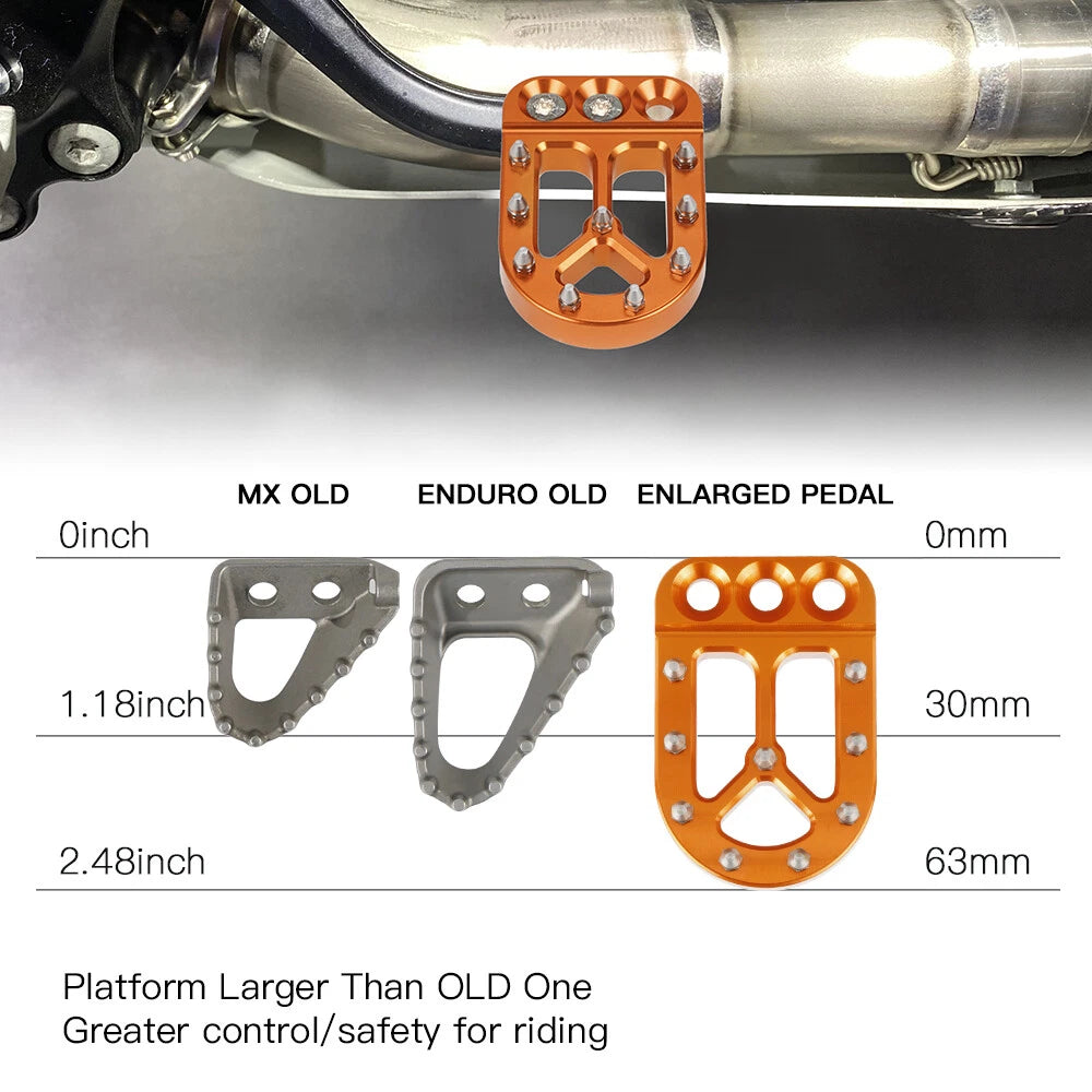 NICECNC Enlarged Brake Pedal Tip Pad for KTM 690 Enduro R (2008–2023) 690 SMC R (2019–2023)