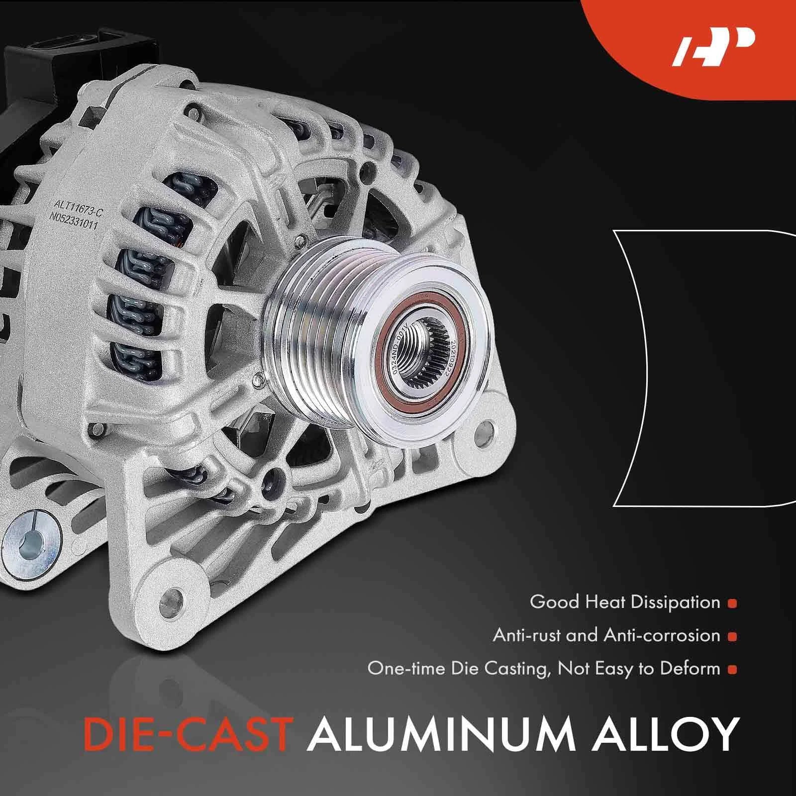 Alternator for Nissan Sentra (2013–2019) L4 1.8L 110A 6-Groove Pulley