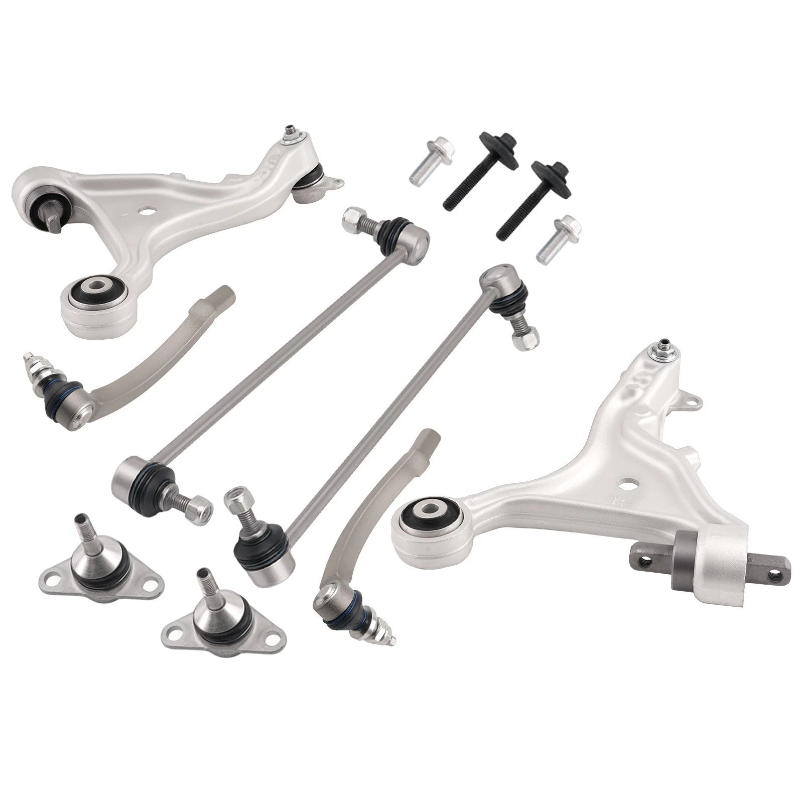 Set of 8 Front Suspension Lower Control Arms for Volvo S80 (2000–2006)
