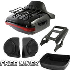 Trunk Backrest Rack Mount Speaker Light for Harley Electra Glide (2009–2013)