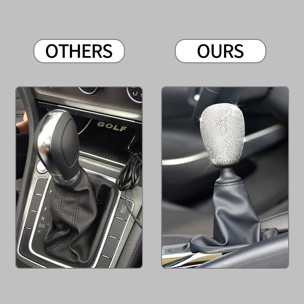 Bling Gear Shift Knob with Crystal for Manual/Automatic Transmission