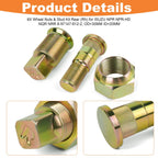6PCS Wheel Nuts & Stud Kit for Isuzu NPR NPR-HD NQR NRR Reach