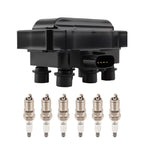 Ignition Coil + Spark Plug Set for Ford Explorer/Sport Trac 4.0L 2006-2010