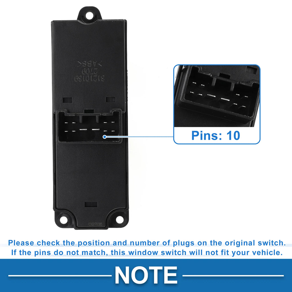 Front Right Power Window Switch for Ford Ranger (2006–2012) No.UR9366350