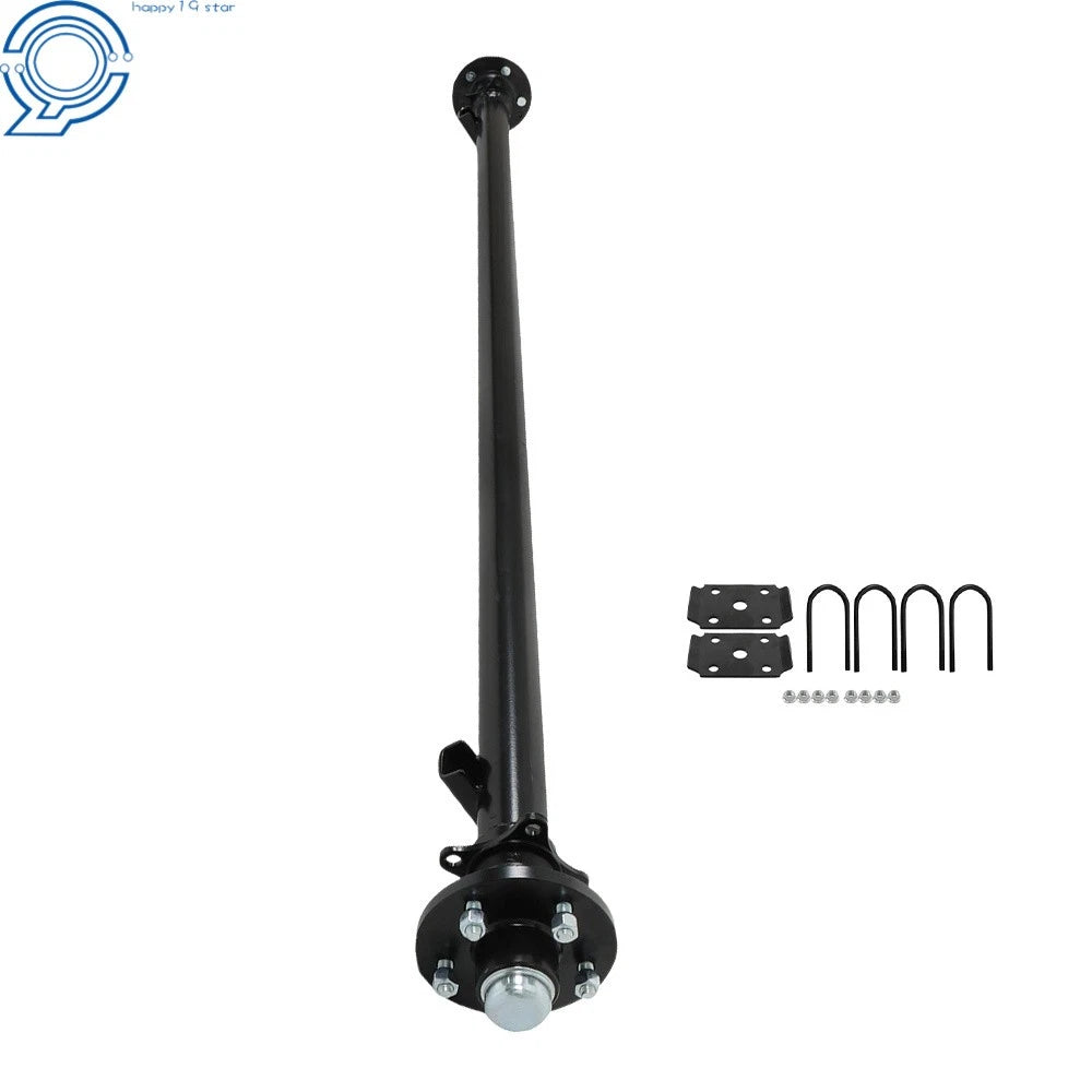 Trailer Axle 3.5K 5 Lug 85" HF 70" Spring Center 5 on 4.5" & U-Bolt Kit