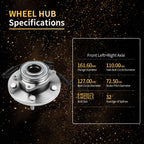 Front Wheel Bearing Hubs for Dodge Grand Caravan (2008-2020)