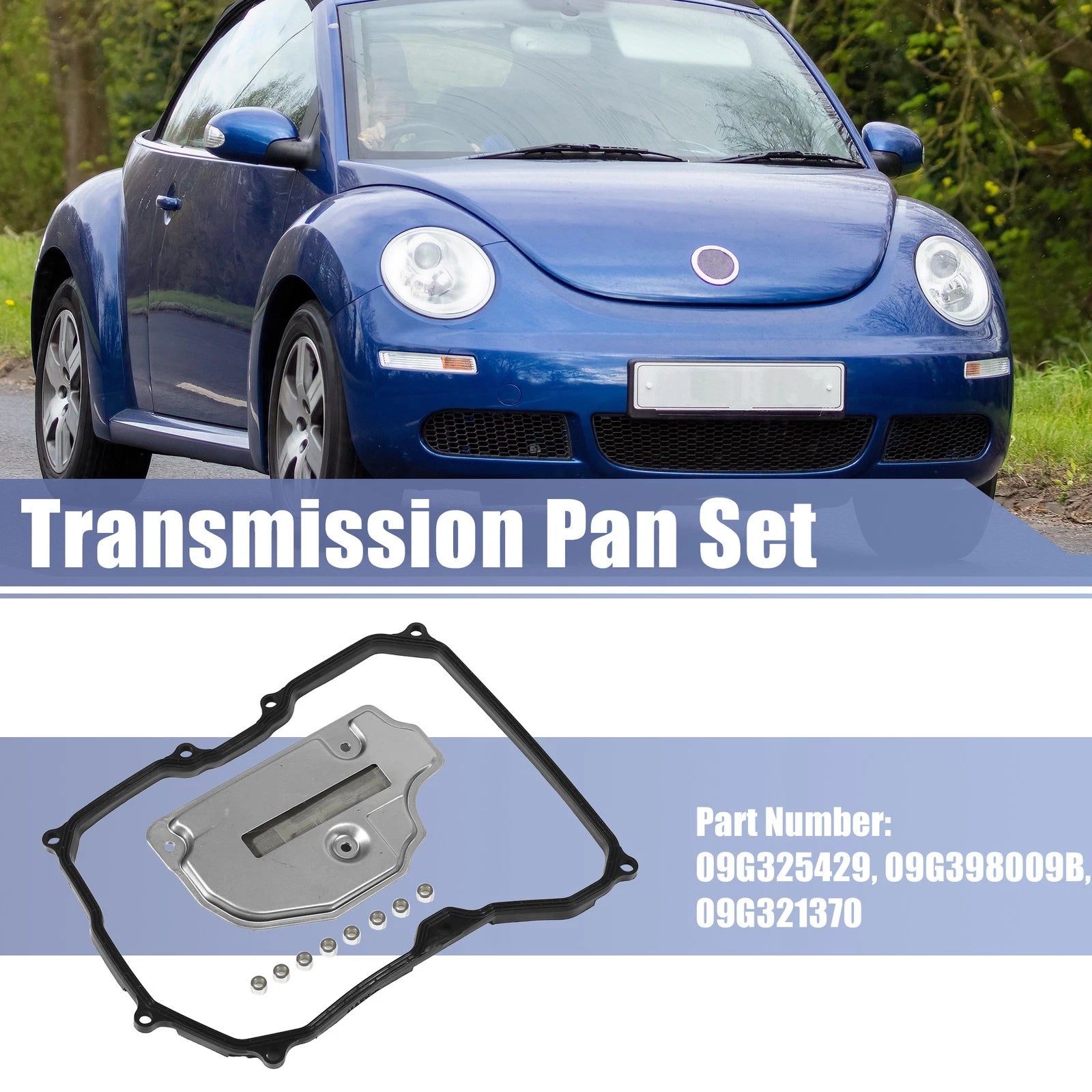 Transmission Filter Oil Pan Gasket Kit for Volkswagen (2009–2010) 09G325429 09G321370