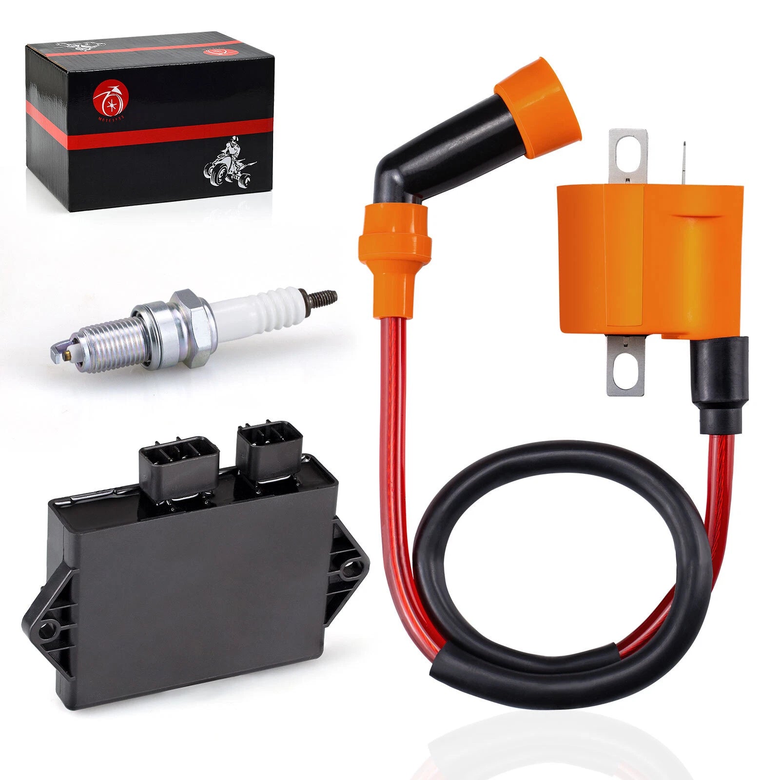 Ignition Coil CDI Spark Plug for Yamaha Warrior 350 YFM350X (1997–2001)