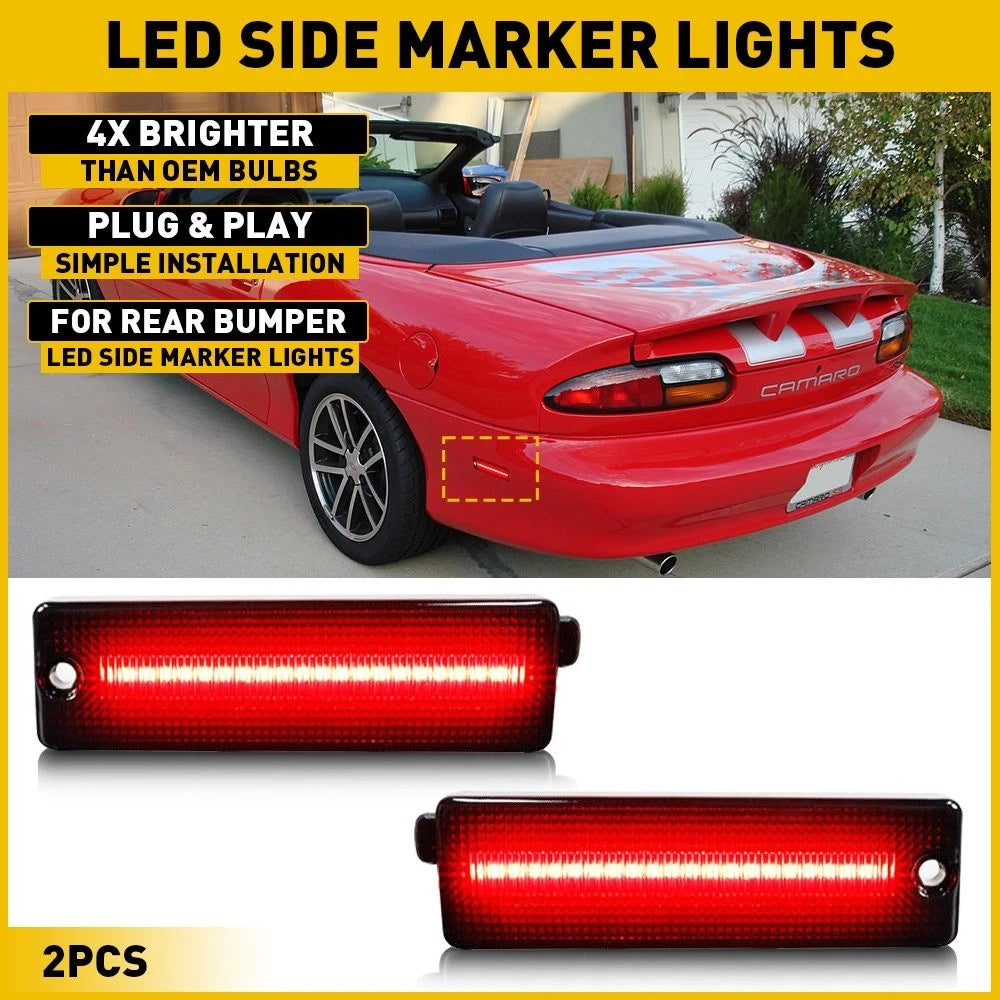 Rear LED Bumper Side Marker Light for Chevy Camaro (1993–2002)