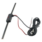 Antenna Signal Booster W/ 7-ft Cables for Windshield AM/FM Radio