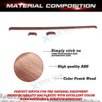 Peach Wood Grain Dashboard Panel Upper Stripe Cover for Honda CR-V (2017-2022)