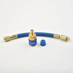 R134A 1 OZ 1/4 Hand Turn Filler Oil & Dye Injector Adapter