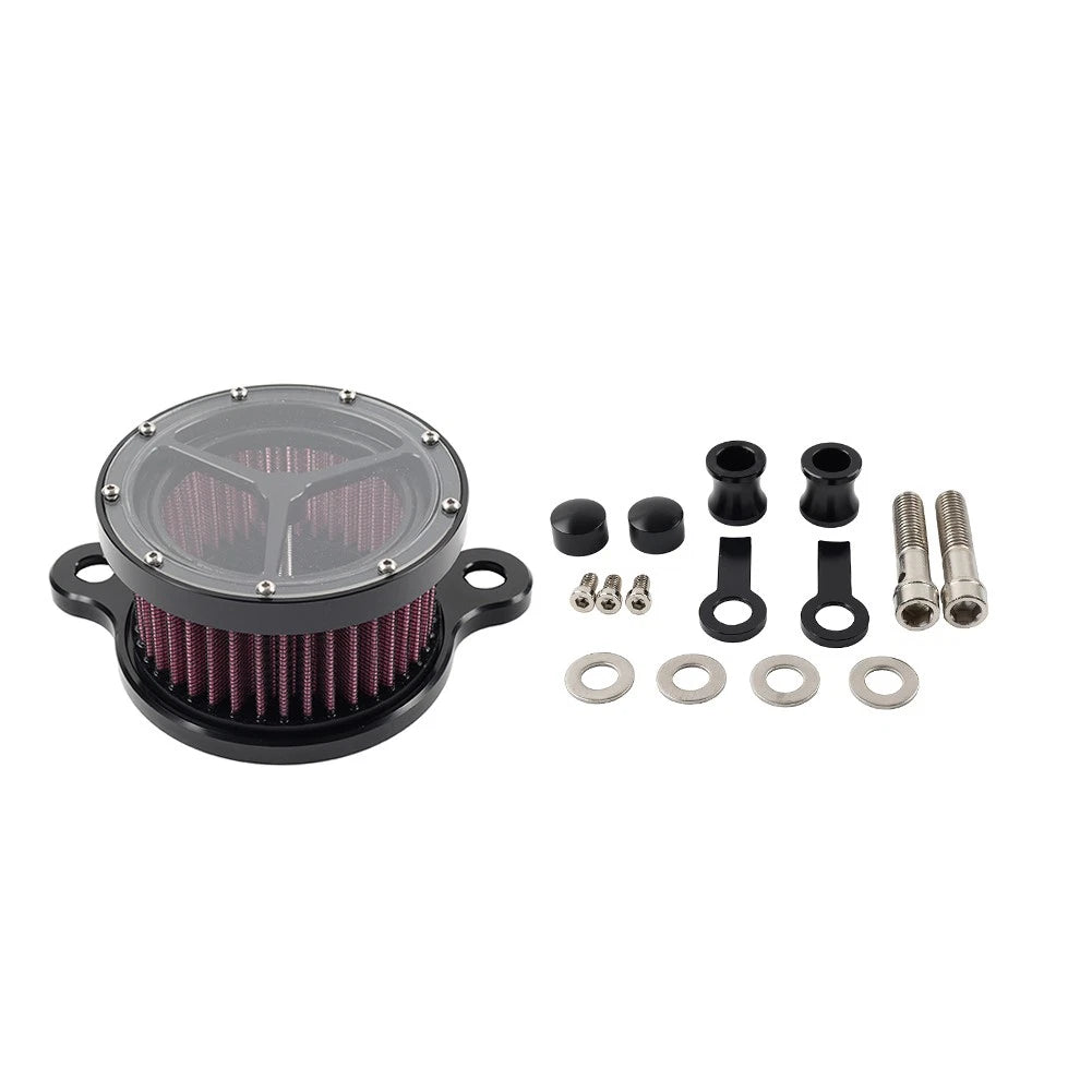 Air Cleaner Intake Filter for Harley Sportster XL883 XL1200 1991–2023 Black Red