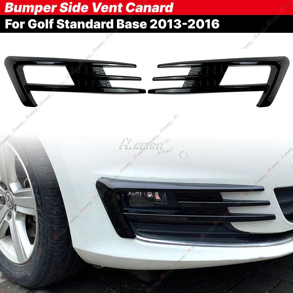 Front Bumper Side Vent Trim Canard for Golf TSI MK7 Base (2013–2016)