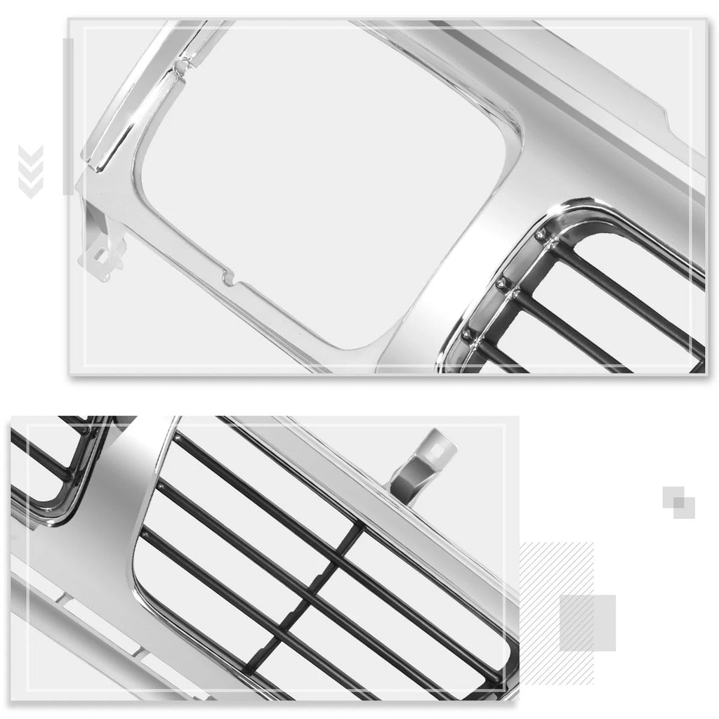 Chrome Front Bumper Grille Shell for Nissan D21/Pickup (1993–1997)