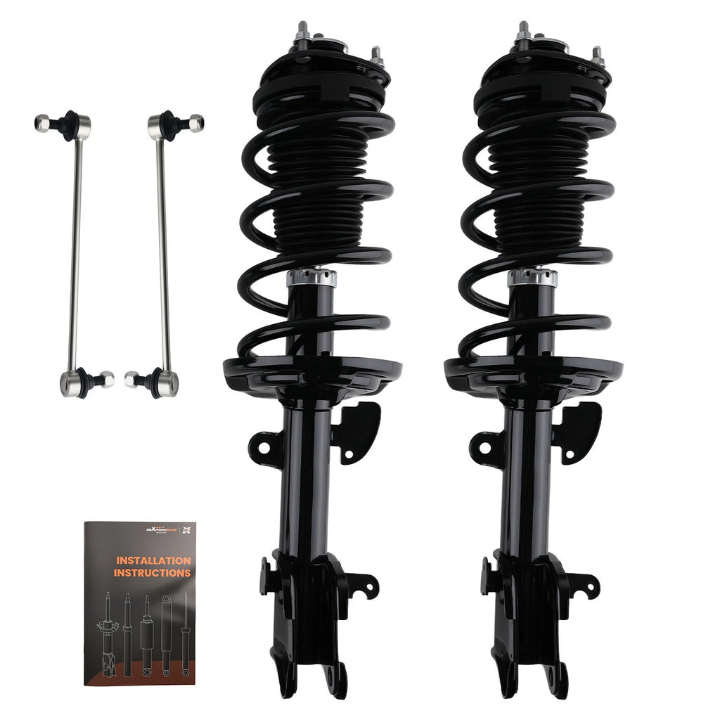 Front Struts w/ Coil Spring & Sway Bar Links for Honda Pilot (2009–2015)