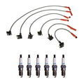 Denso 8mm Wire Set & 6 IridiumTT Spark Plugs for Mazda B4000 Navajo (1994–1998)