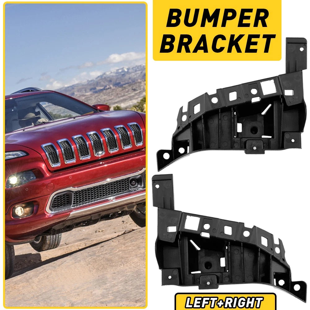 2X Front Bumper Bracket Holder Retainer for Jeep Cherokee (2014–2018)
