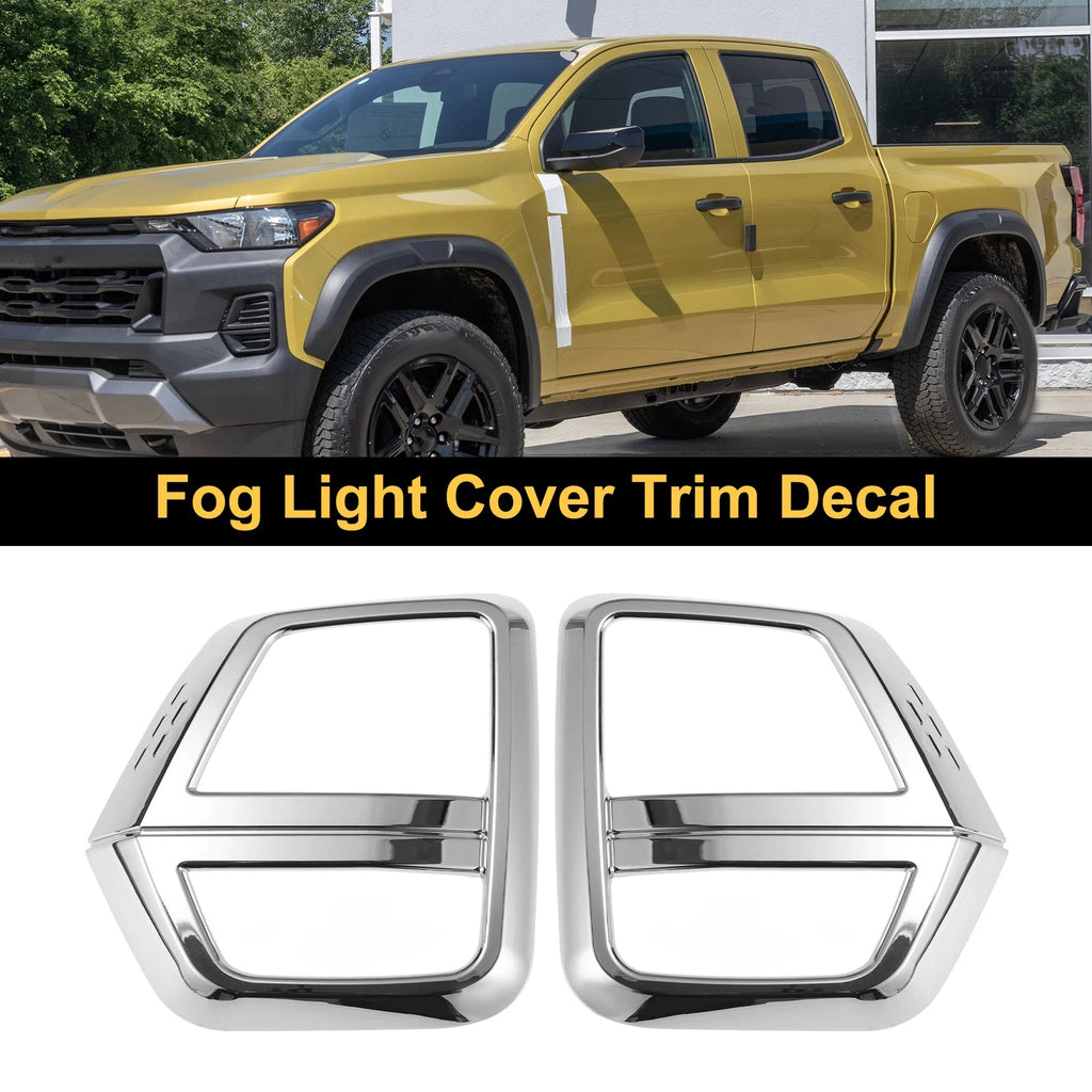 Set of 2 Fog Light Cover Trim for Chevrolet Colorado (2023–2025) Plating