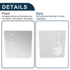 Gear Shift Panel Buttons Sticker for Audi A6 S6 A7 S7 Q7 SQ7 (2020–2023) Silver Tone