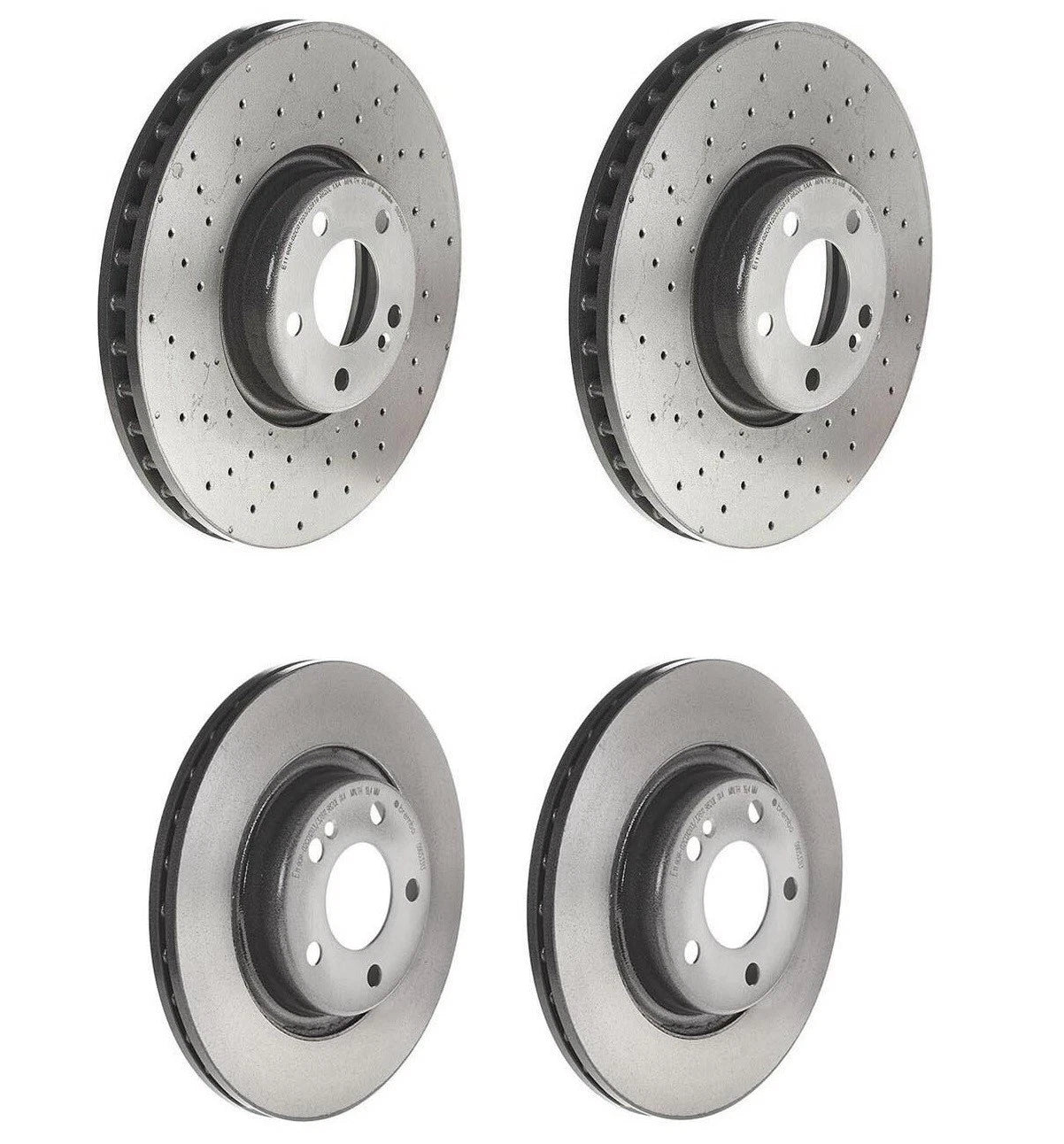 Brembo Co-Cast Brake Disc Rotors Kit for MB W205 C-Class (2015–2021)