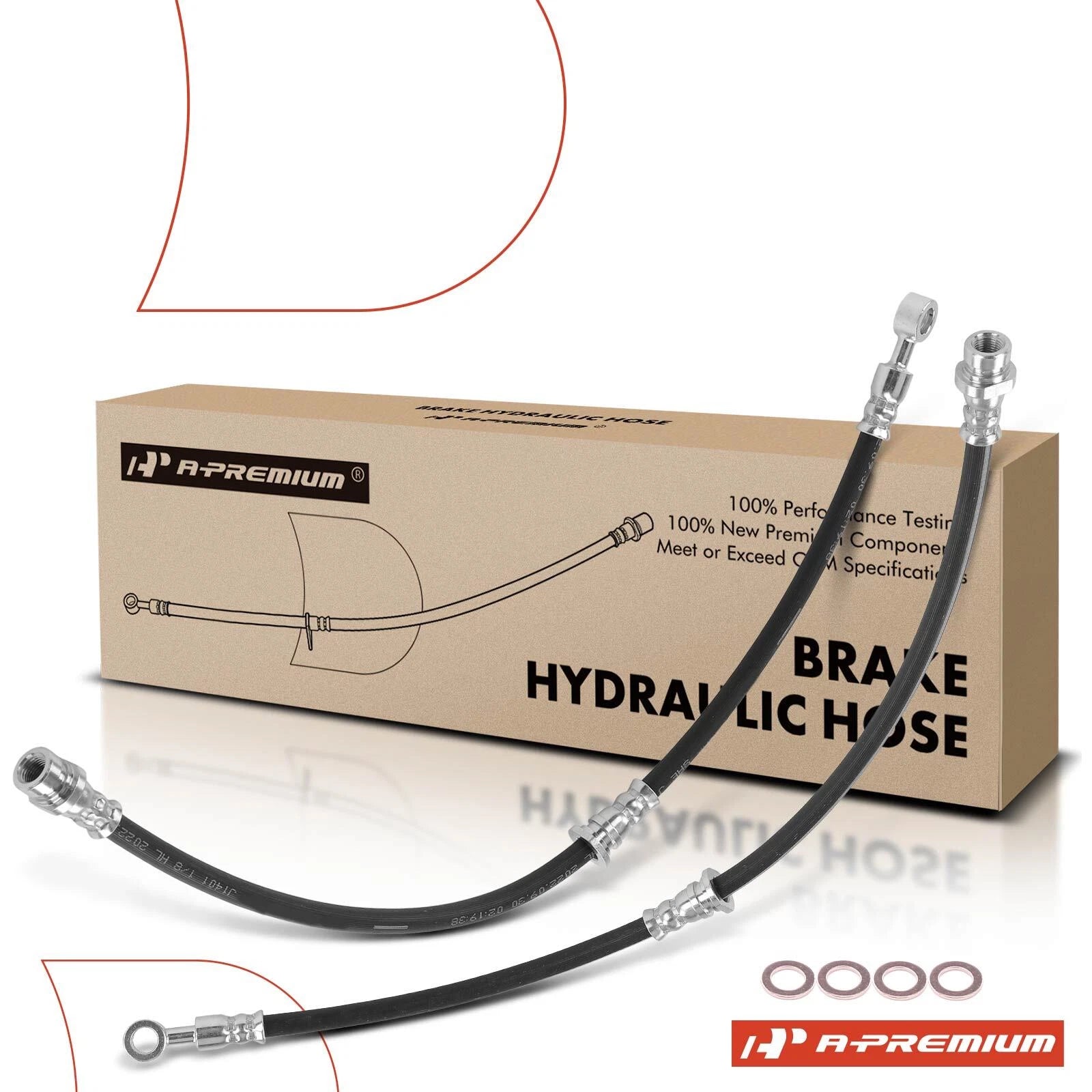2X Front Brake Hydraulic Hose for Mitsubishi Eclipse (2006–2012)