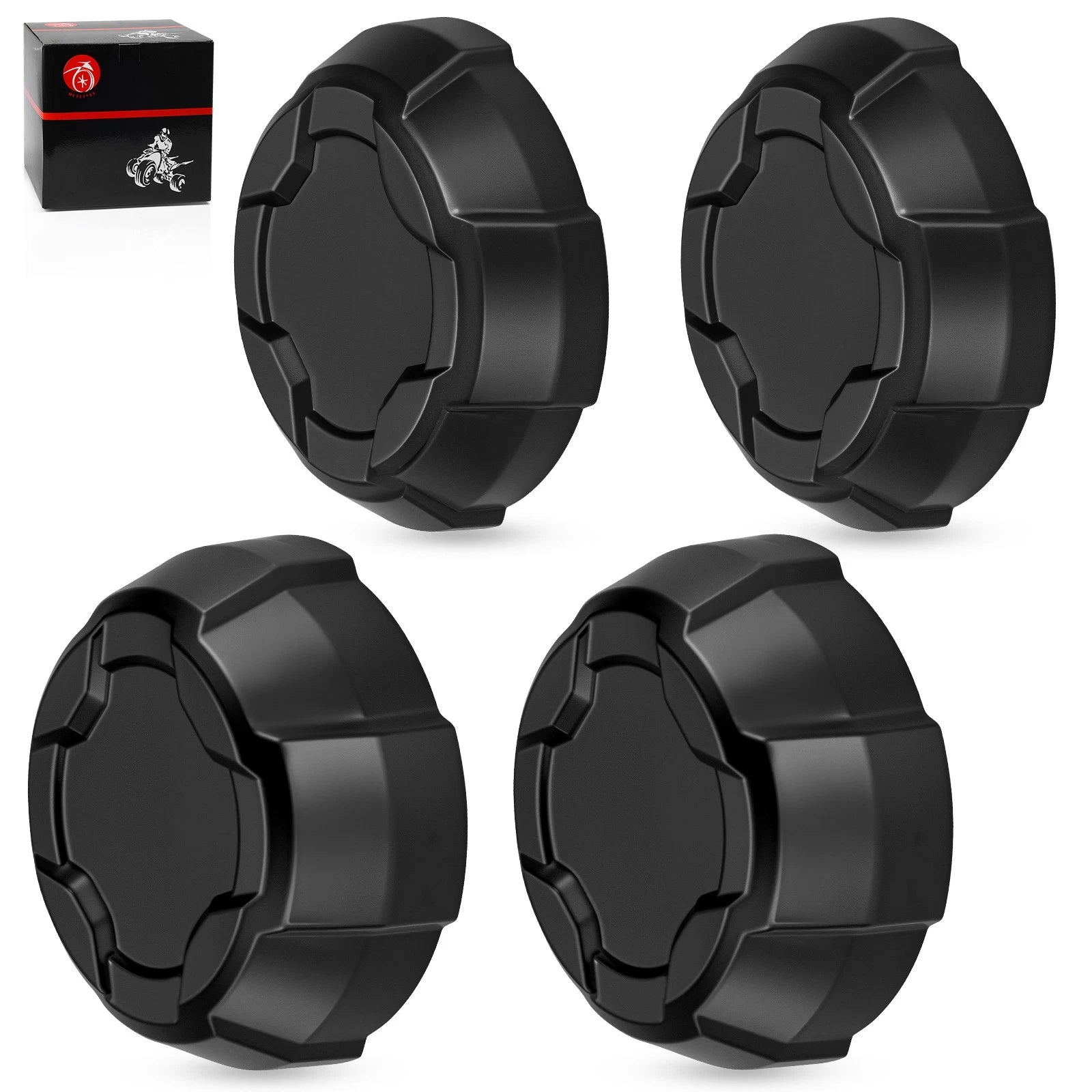 Set of 4 Matte Rim Caps for Polaris Ranger Crew SP 570 NorthStar (2022–2025)