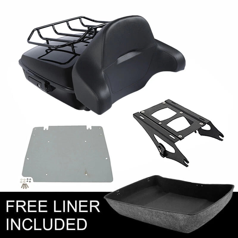 Chopped Trunk Backrest Rack for Harley Davidson Touring Electra Glide (2014–2026)