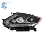 Black LED Headlight for Nissan Rogue (2014-2016) Left Side Assembly