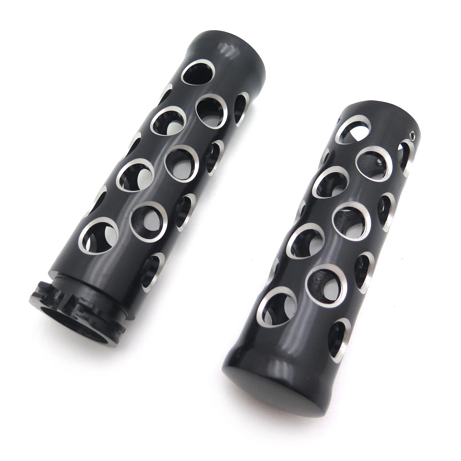 Black Hand Grips for Harley Road King, Street Glide (1" Handlebars)