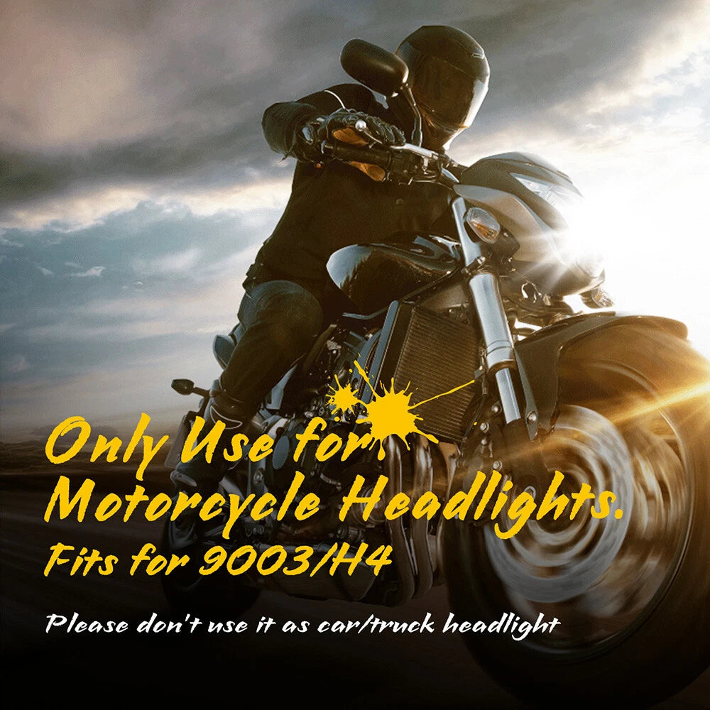LED H4 9003 Bulb for Motorcycle Hi/Low Beam (1 Set)